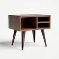 Wooden Side Table with Open Storage Compartment for Living Room Use – 50 x 40 x 45cm
