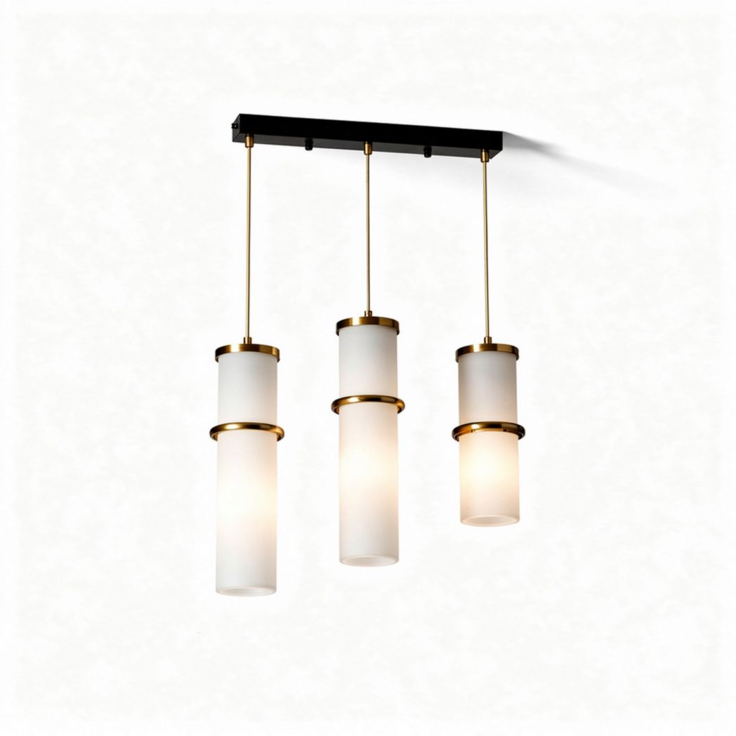 Pendant Ceiling Light Fixture – Suitable for Home and Office Lighting – Metal and Glass – 30 x 20 x 15cm