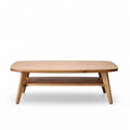 Wooden Coffee Table with Shelving – Suitable for Living Room Use – Crafted from Solid Wood – 120 x 60 x 40cm