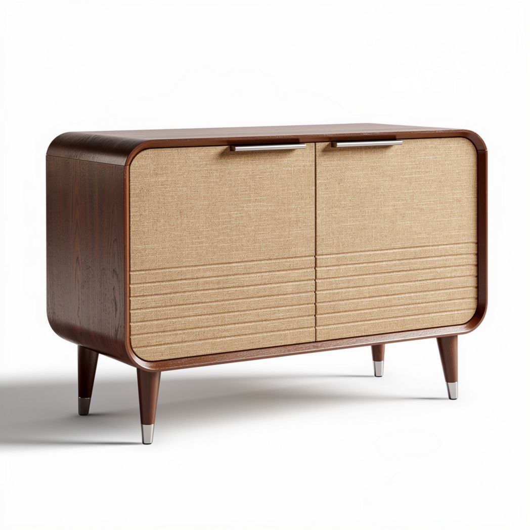 Wooden Sideboard Cabinet with Two Doors – Storage and Display – MDF and Wood – 120 x 60 x 80cm