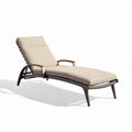 Outdoor Adjustable Lounge Chair – Suitable for Patios and Gardens – Aluminum Frame with Cushioned Fabric – 200 x 75 x 30cm